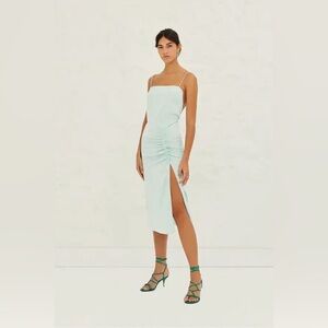 NWT Ba&sh Cybile Dress in Green Water— Size Small